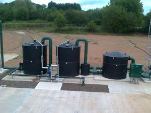 Biogas H2S biological scrubber