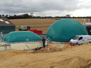 Digester cover, Valley House Farm, UK