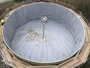 Hollywood Farm digester lining