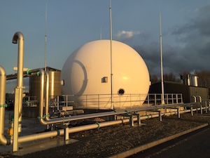 Membrane biogas holder