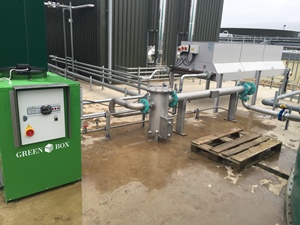 Biogas cooler, Grange Farm, UK