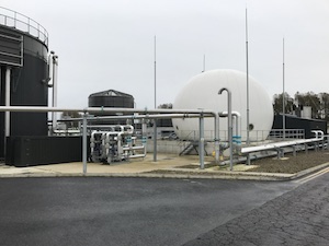 Membrane gas holder, Worksop WwTW, UK