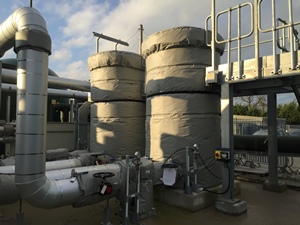 Insulated siloxane scrubbing tanks installed at Crewe WwTW