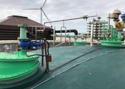 Refurbishment works completed on an anaerobic digester at Liverpool STW