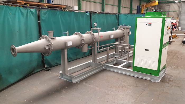 Biogas reheater for Esholt Wastewater Treatment Works