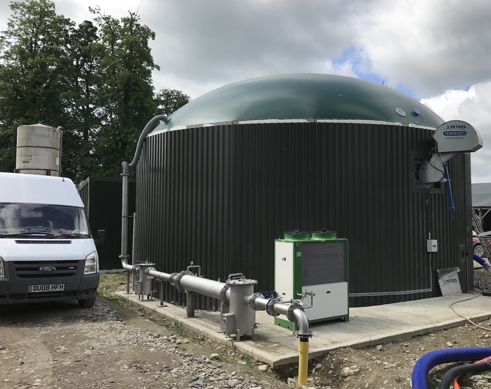 Digester refurbished for Hendwr Farm Wales